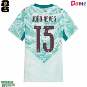 Portugal Joao Neves #15 Replika Udebanetrøje Dame VM 2026 Kortærmet